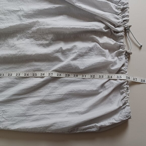 Drawstring-hem Parachute Maxi Skirt - Picture 14 of 16